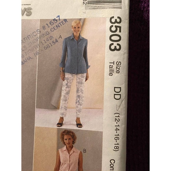 McCalls Sewing pattern3503 suit sewing pattern sz 12 14 16 18 - Picture 2 of 6
